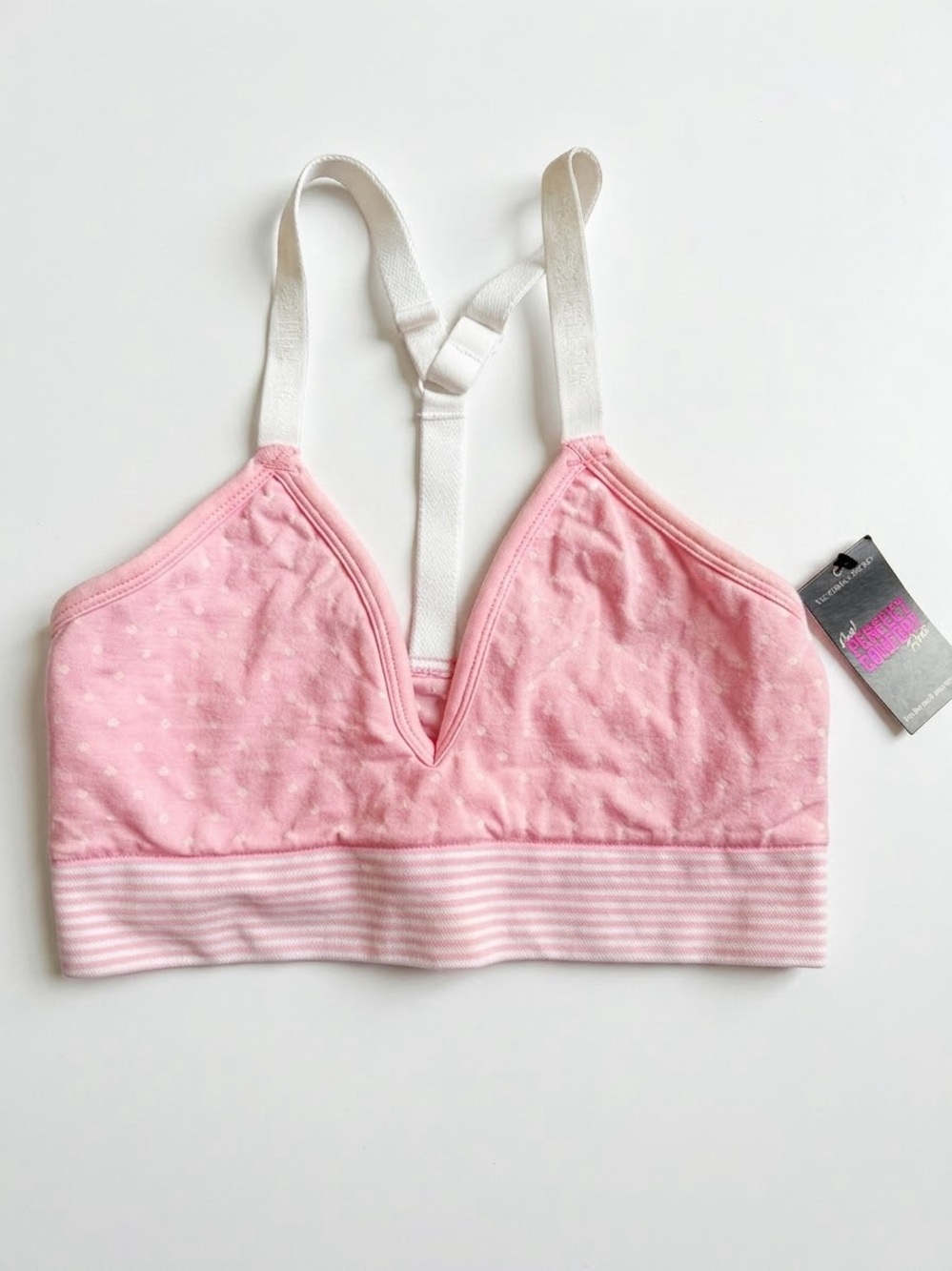 NWT Victoria's Secret PINK Perfect Comfort Bralette Light Pink S